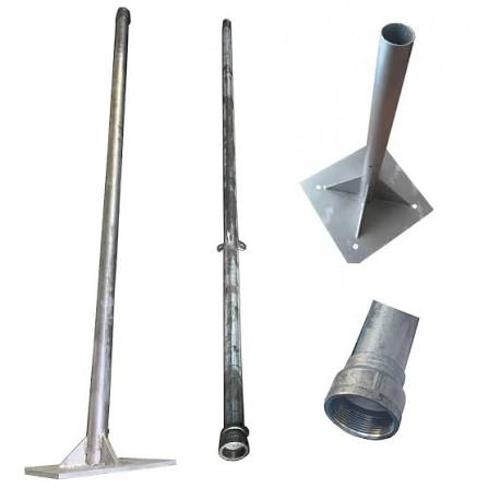 Cột đỡ kim thu sét Phi 76 x 5m thép mạ kẽm